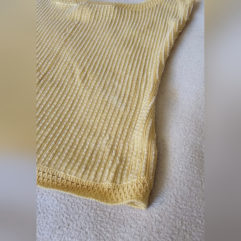Oscar de la Renta beaded sleeveless top - Picture 4 of 9